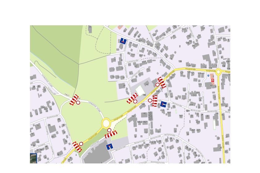 Vollsperrung des Kreisverkehrs "Mostklinge“ zwischen Conweiler und Schwann