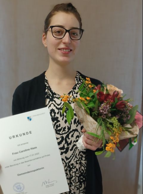 Caroline Haas wird ab 17. Januar 2022 die Abteilung Personal leiten. Fotos: Gemeinde