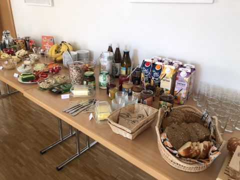 Das Frühstücksbuffet mit fairen, regionalen und Bio-Produkten: