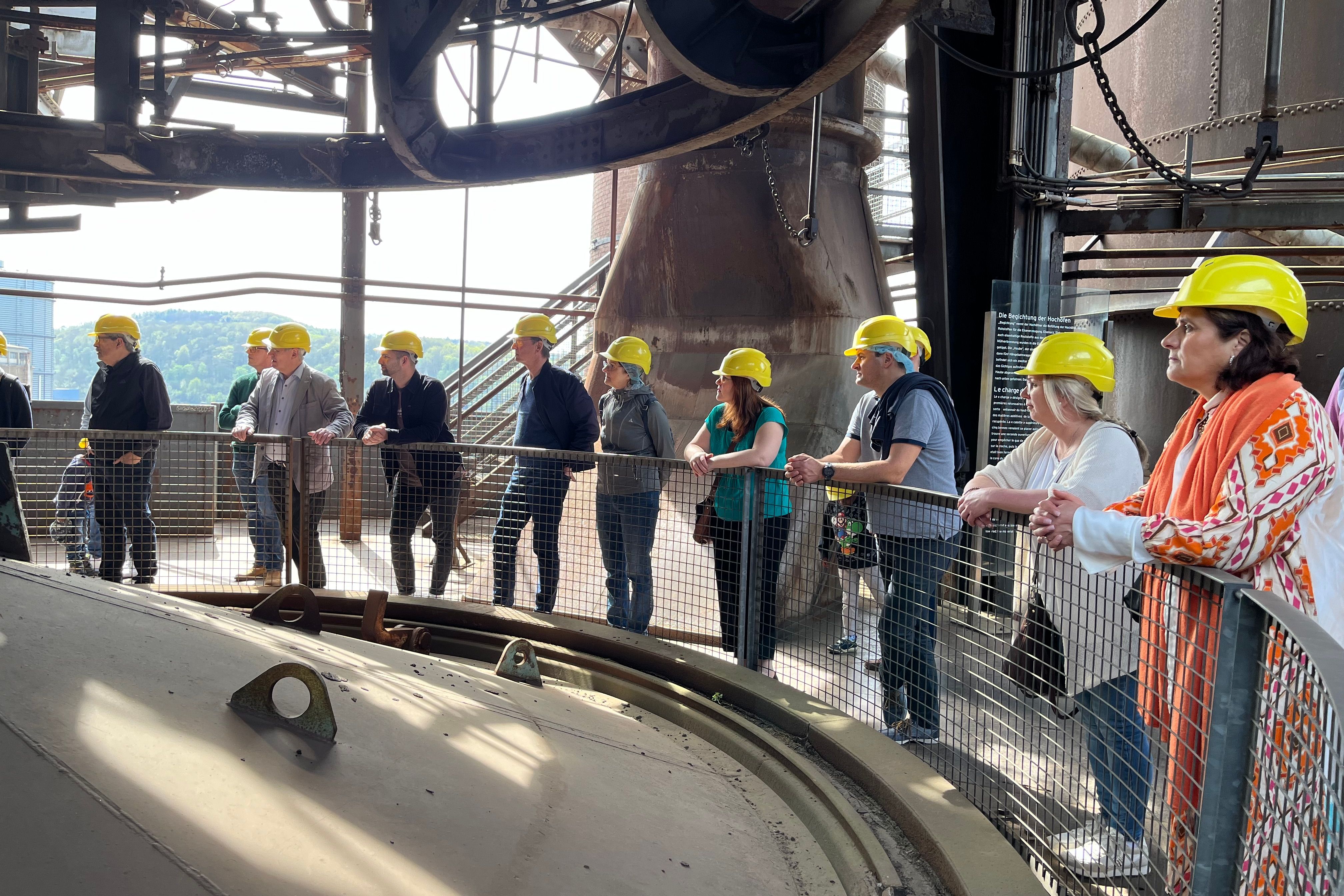 Besuch in der Völklinger Hütte, einem faszinierenden Weltkulturerbe, während der Exkursion ins Saarland