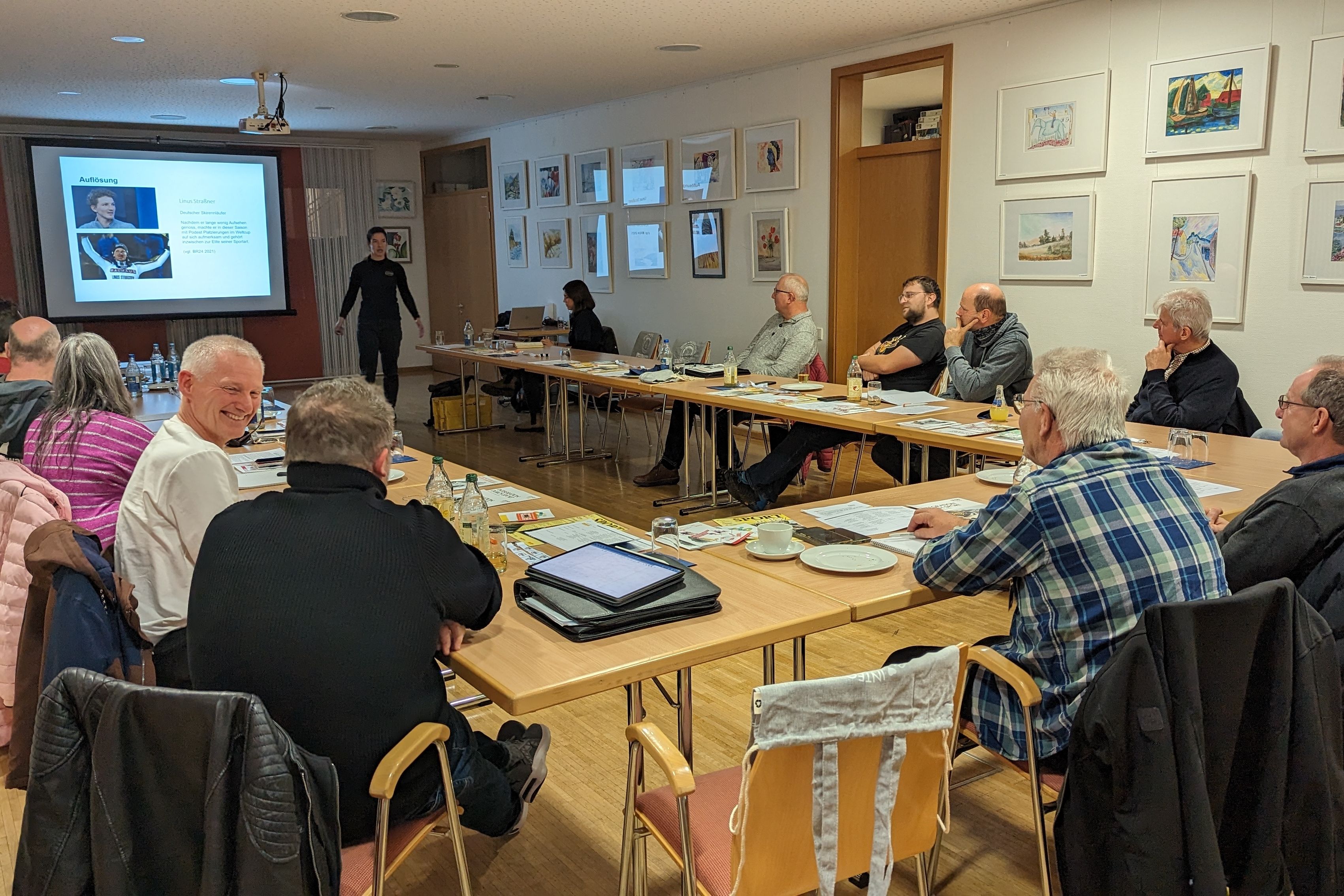 Luise Fleisch, Mitarbeiterin des Programms „Integration durch Sport“ beim Badischen Sportbund, gab interessante Einblicke in das Programm.