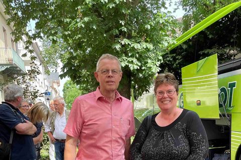 Die Komitee-Vorsitzenden beider Seiten: Jürgen Dräger und Annick Grémy. Fotos: Pietriga