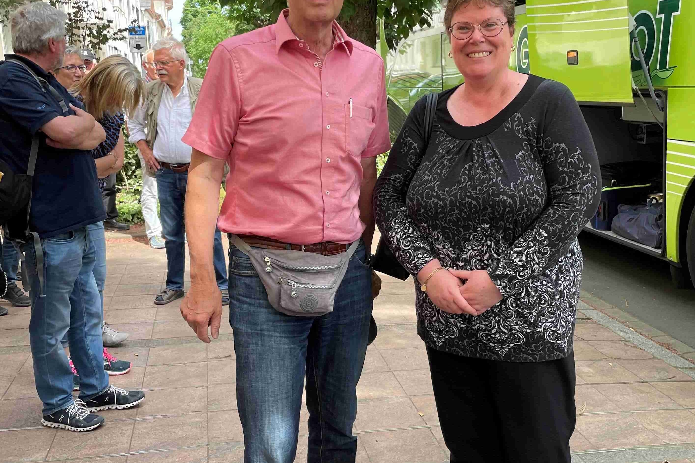 Die Komitee-Vorsitzenden beider Seiten: Jürgen Dräger und Annick Grémy. Fotos: Pietriga