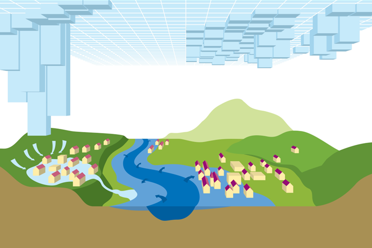 Landschaften - Starkregen, Foto: Ministerium für Umwelt, Klima und Energiewirtschaft Baden-Württemberg