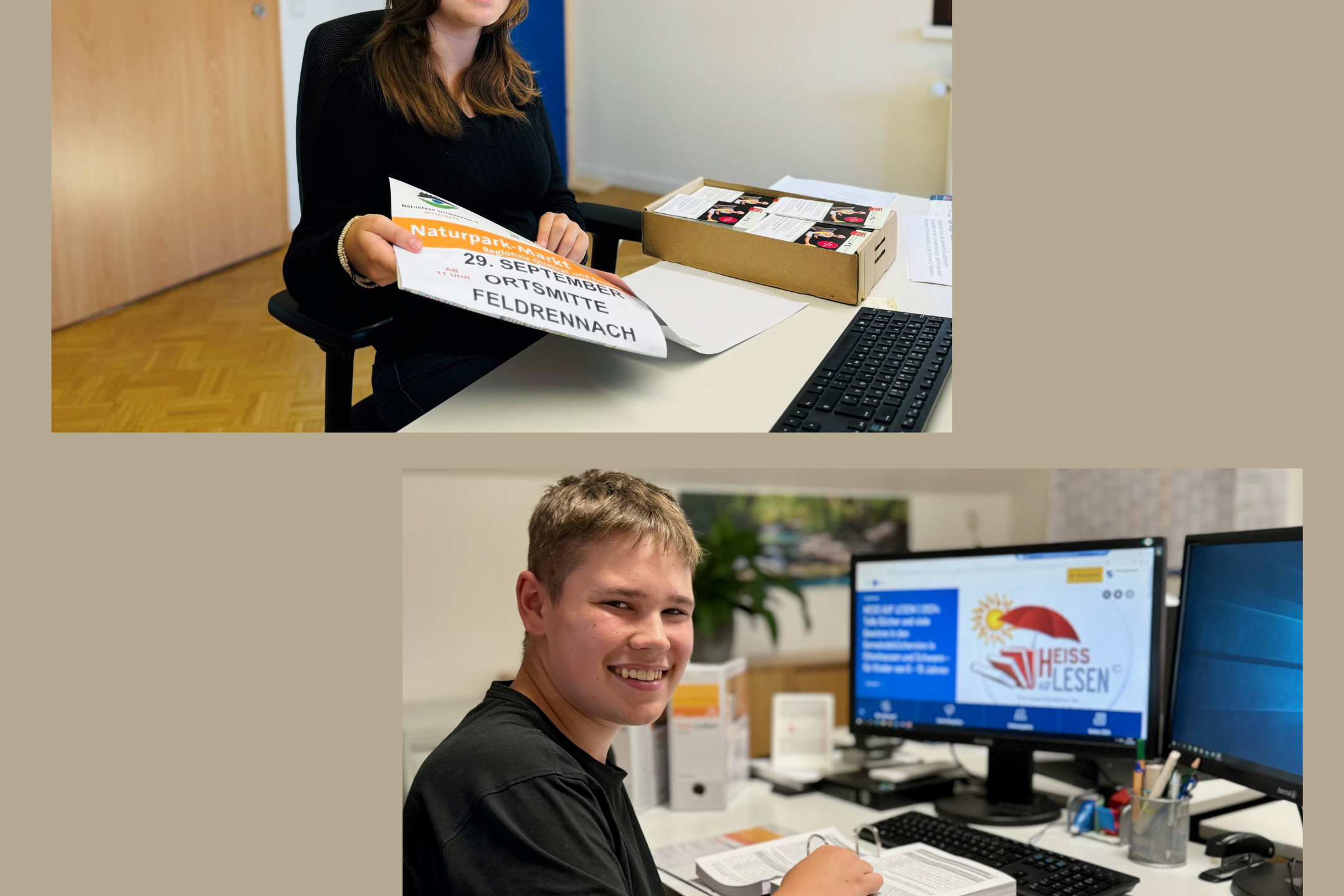 Roman Auerswald & Fabienne Ermisch schnuppern ins Berufsleben 