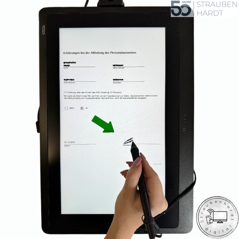 Signatur-Tablets jetzt auch im Bürgerbüro in Conweiler