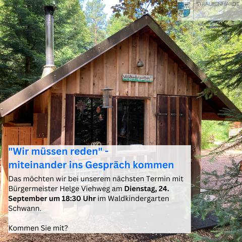 Fortsetzung der Gesprächsreihe am 24. September im Waldkindergarten in Schwann