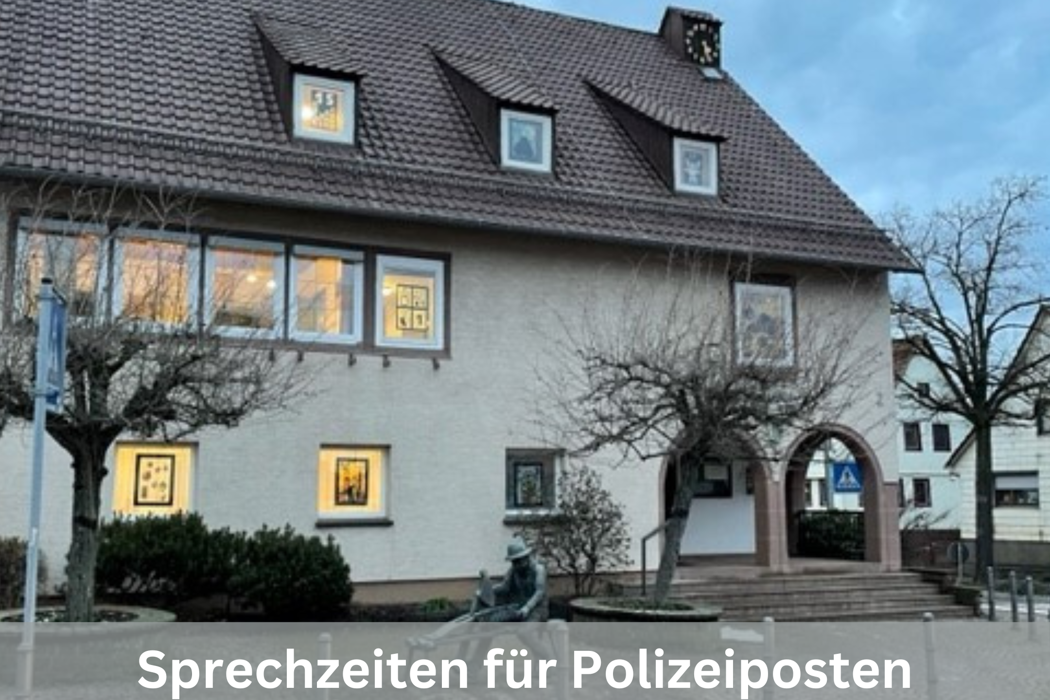 Sprechzeiten für den Polizeiposten Straubenhardt im Rathaus Schwann eingerichtet.
