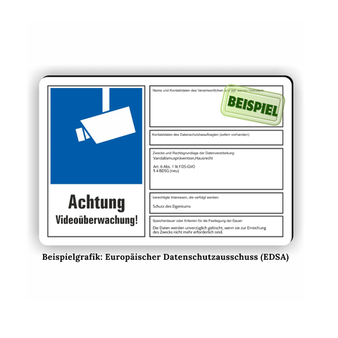 In Deutschland besteht eine gesetzliche Verpflichtung zur Kennzeichnung von Videoüberwachung durch ein Hinweisschild.