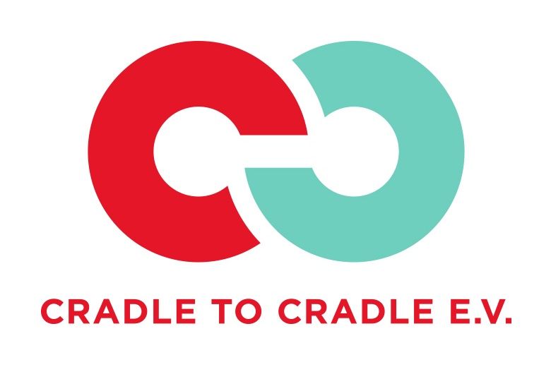 Das Cradle-to-Cradle-Logo des gleichnamigen Vereins in Berlin.