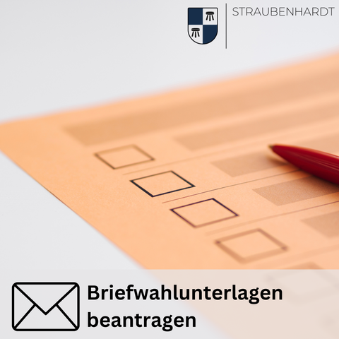 Absofort können die Briefwahlunterlagen online oder über das Bürgerbüro beantragt werden.