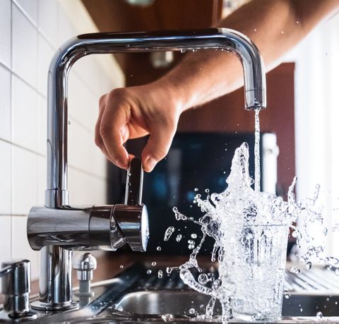 Frisches Wasser direkt aus dem Hahn