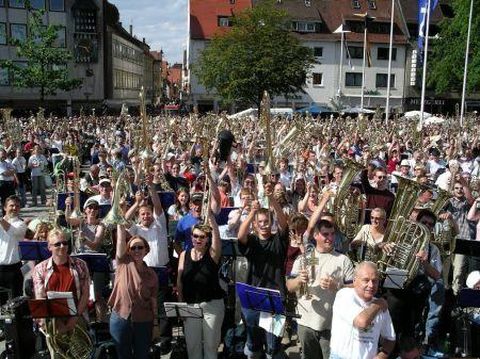 Posaunenchor Schwann beim Landesposaunentag in Ulm