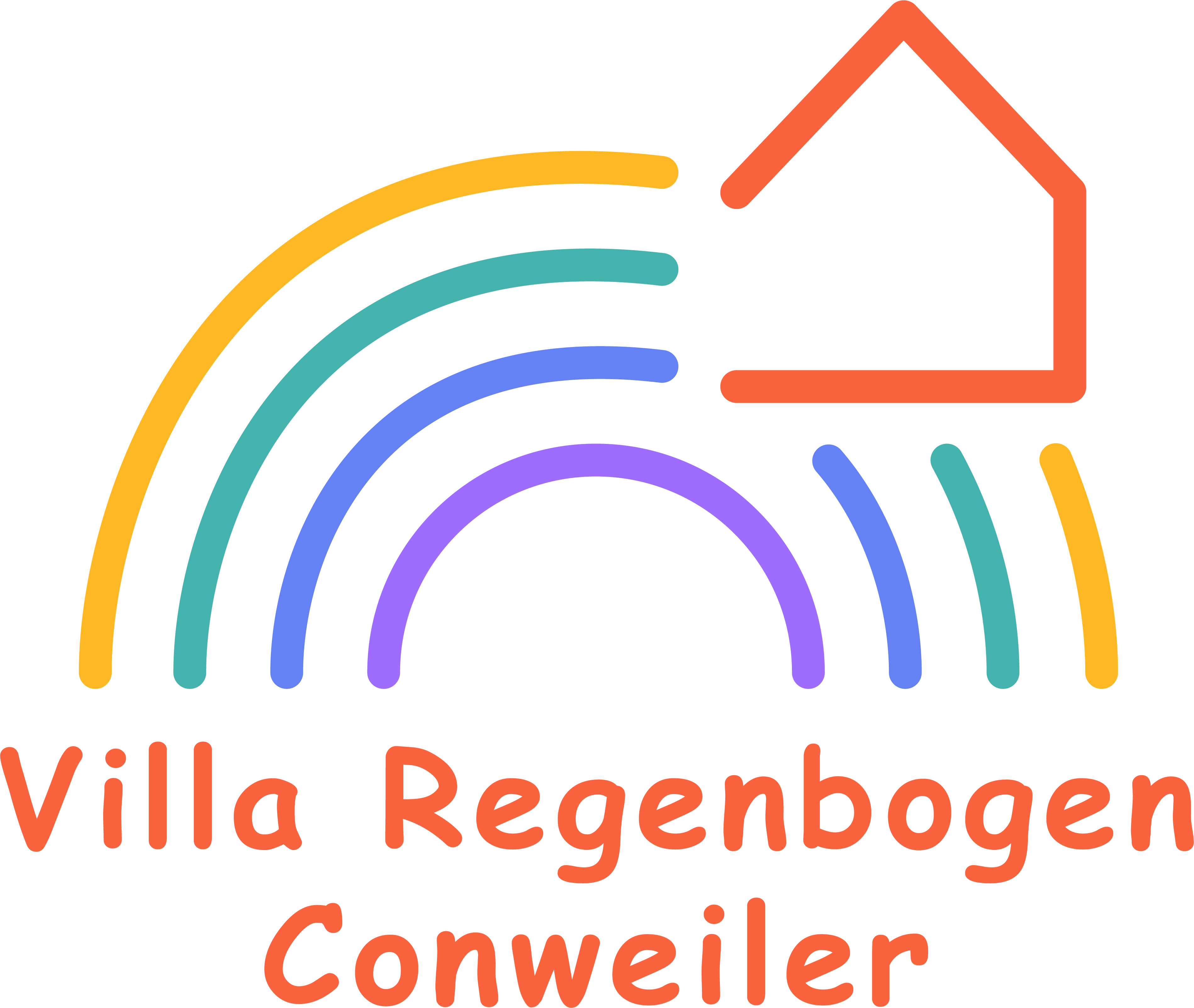 Logo der Kindertagesstätte "Villa Regenbogen"